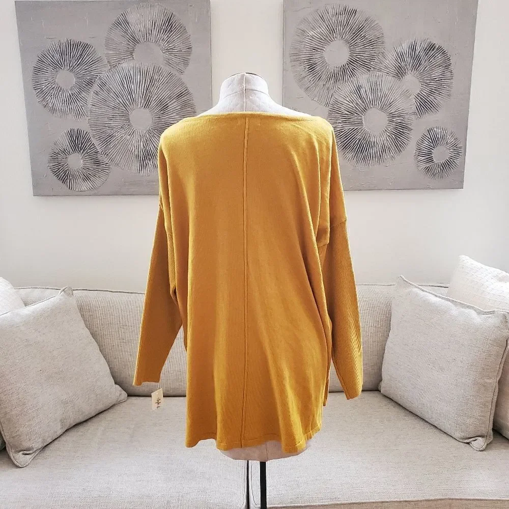 Style & Co Seam-Front Tunic Sweater sz 1X